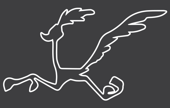 Aufkleber - Roadrunner Negativ
