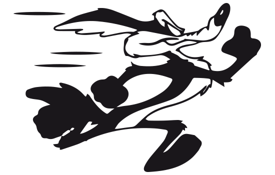 Aufkleber - Wile E. Coyote Three