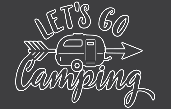 Aufkleber - Camping Negativ