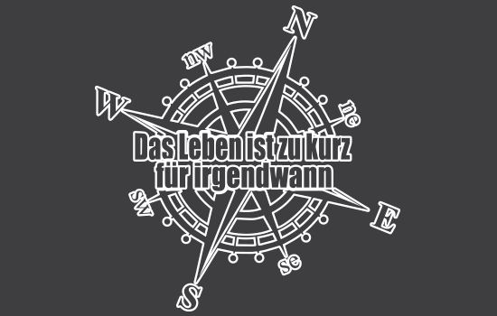 Aufkleber - Compass Maxim Negativ