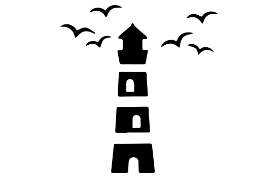 Aufkleber - Lighthouse