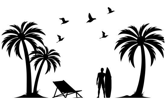 Aufkleber - Palms