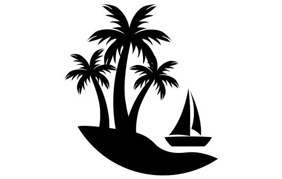 Aufkleber - Palms