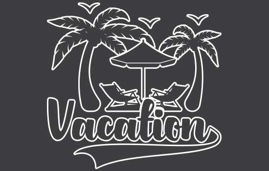 Aufkleber - Vacation Negativ