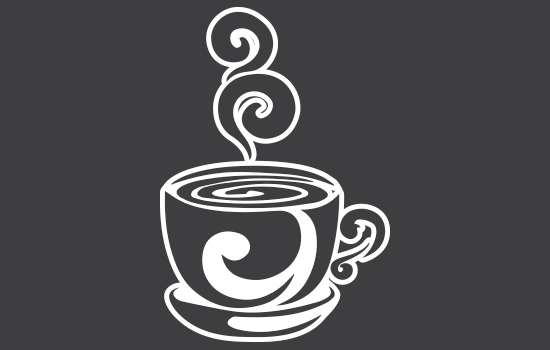 Aufkleber - Coffee Negativ
